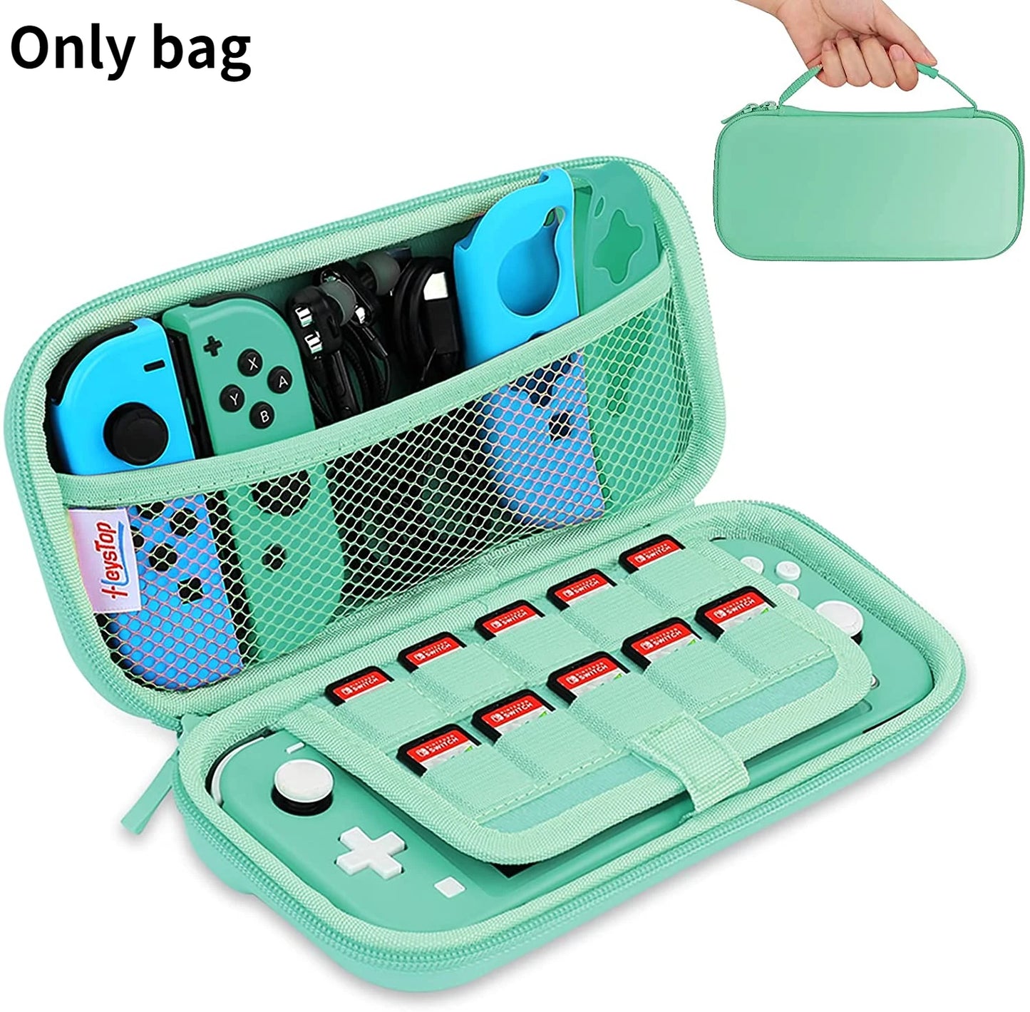 Carrying Case Compatible with Nintendo Switch Lite, Portable Nintendo Switch Lite Bag for Switch Lite with Storage - covers4phones