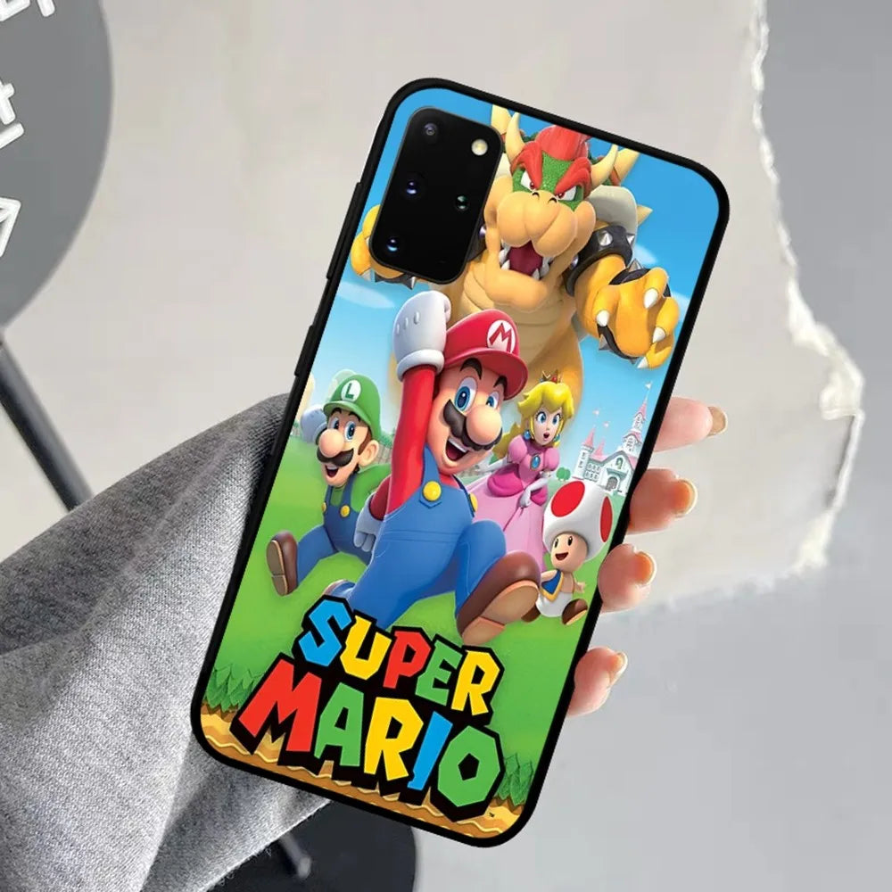 Anime Supers M-Marios Cartoon Phone Case For Samsung S 9 10 20 21 22 23 30 23plus Lite Ultra FE S10lite Fundas - covers4phones