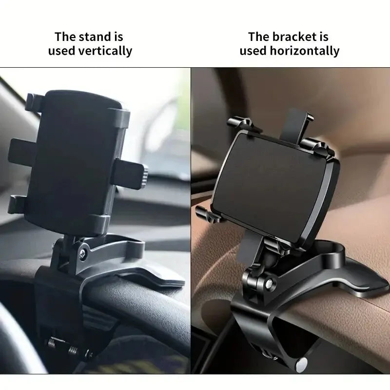 Car Phone Holder Stand Dashboard Car Clip Mount GPS Cell Mobile Phone Support in Car Bracket For All Phone iPhone Samsung Xiaomi - covers4phones