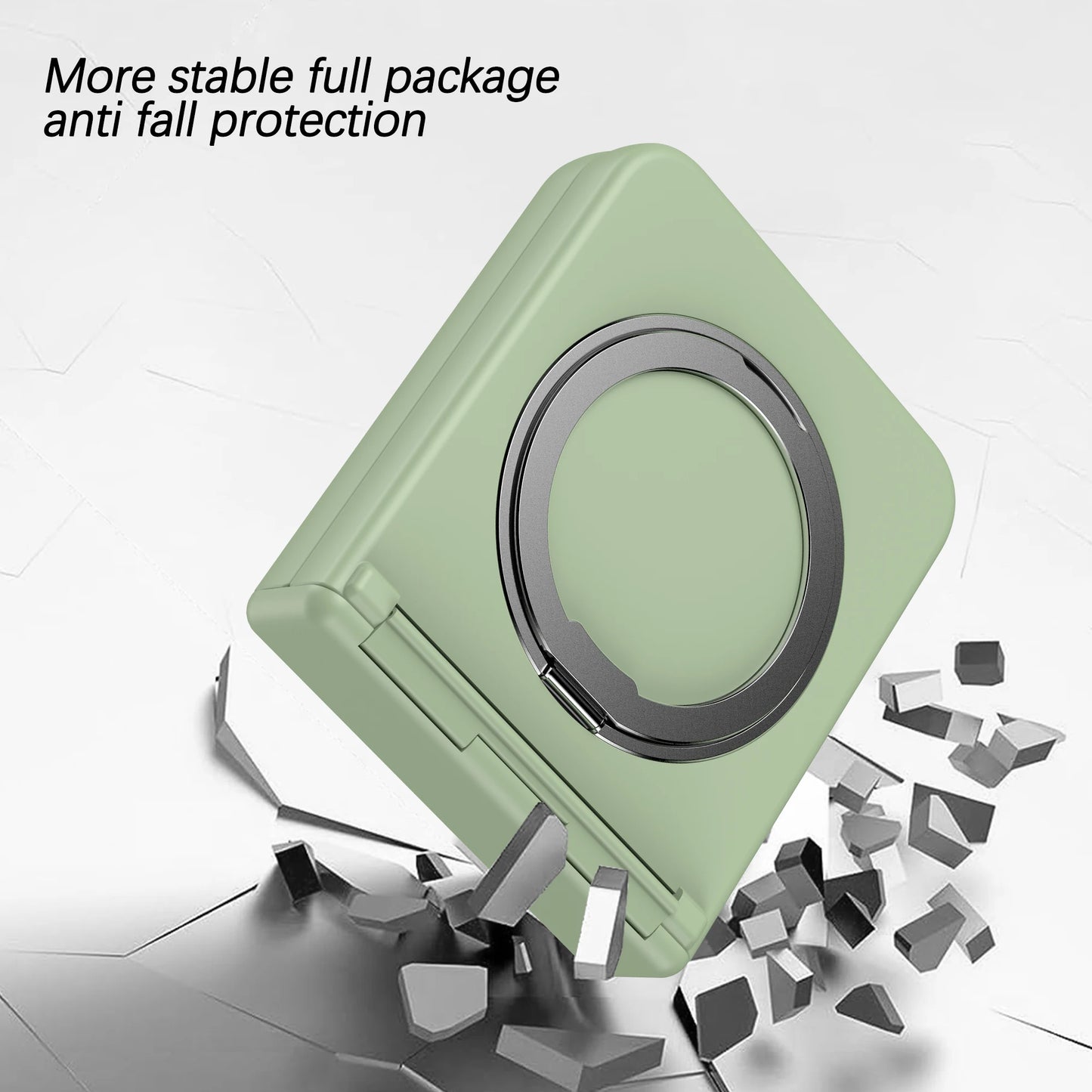 360° Rotating Holder Phone case For Samsung Galaxy Z Flip 5 6 Magsafe Wireless charge 360 Degree Ring Magnetic stand Phone Cover - covers4phones