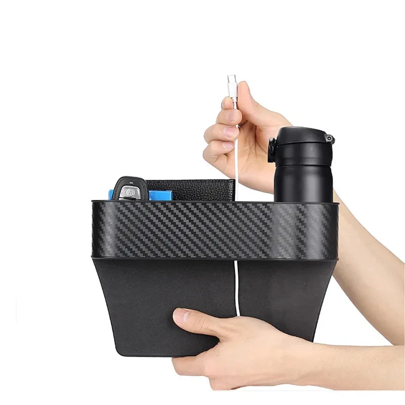 Car Seat Crevice Gaps Storage Box Seat Organizer Gap Slit Filler Holder For Wallet Phone Cigarette Slit Pocket Car Storag Box