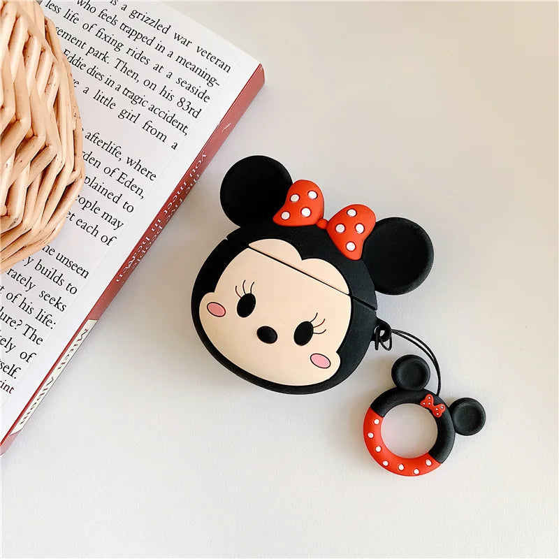 3D Cartoon Silicone Case for Airpods 1 2 3 Pro Wireless Earphone Protective Cover for Airpods Pro2 with Hook - covers4phones
