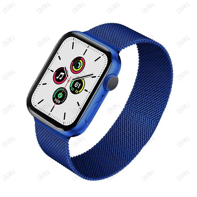 Milanese Loop for apple watch band 44mm 45mm 40mm 41mm 46-42mm pride bracelet iwatch series 9 8 7 6 SE 5 4 10 ultra 2 49mm strap