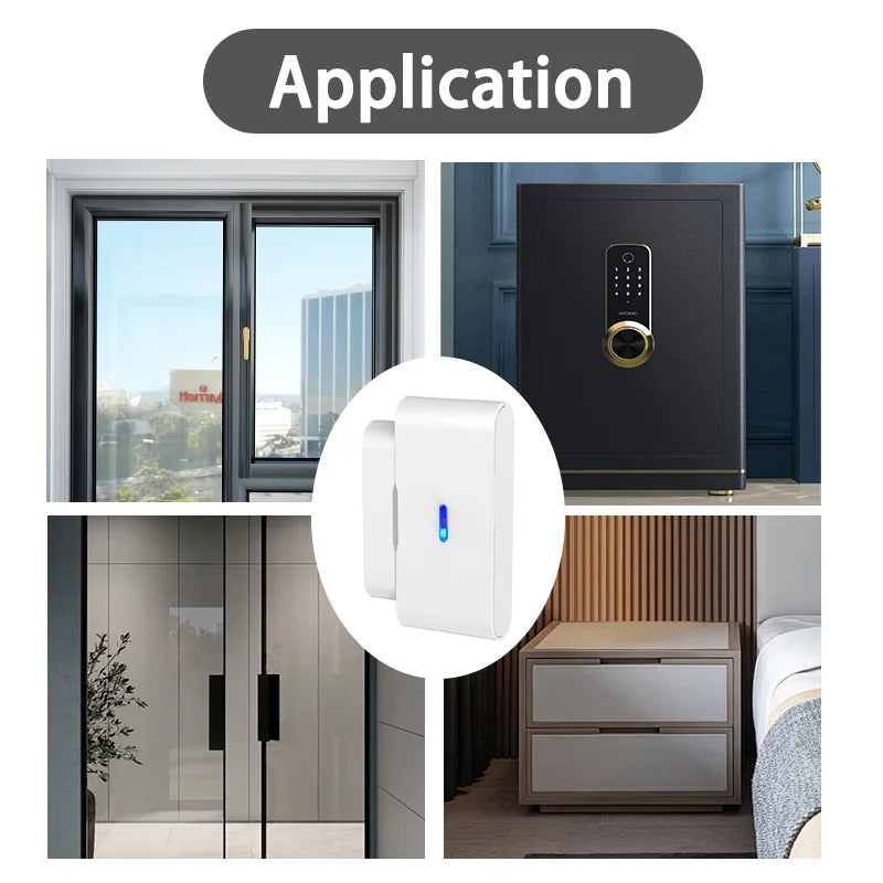 Staniot Door Window Sensor Vibration Alarm Open Door Detector 433Mhz Emergency Button Wireless Smart Tuya Security Alarm System