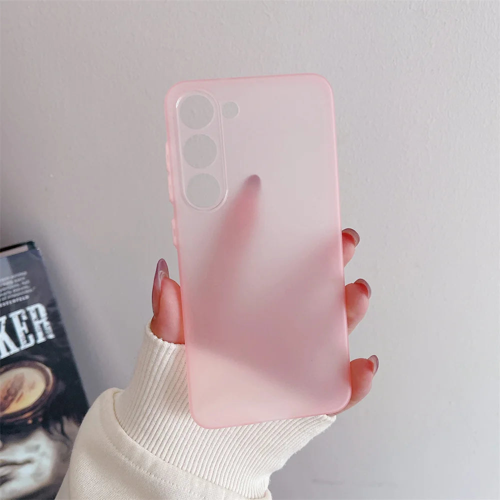 Thin Matte Shockproof Case For Samsung Galaxy S24 S23 S22 Ultra S21 Plus FE A52 A53 A73 A72 A32 A14 A54 Note 20 Ultra TPU Cover - covers4phones
