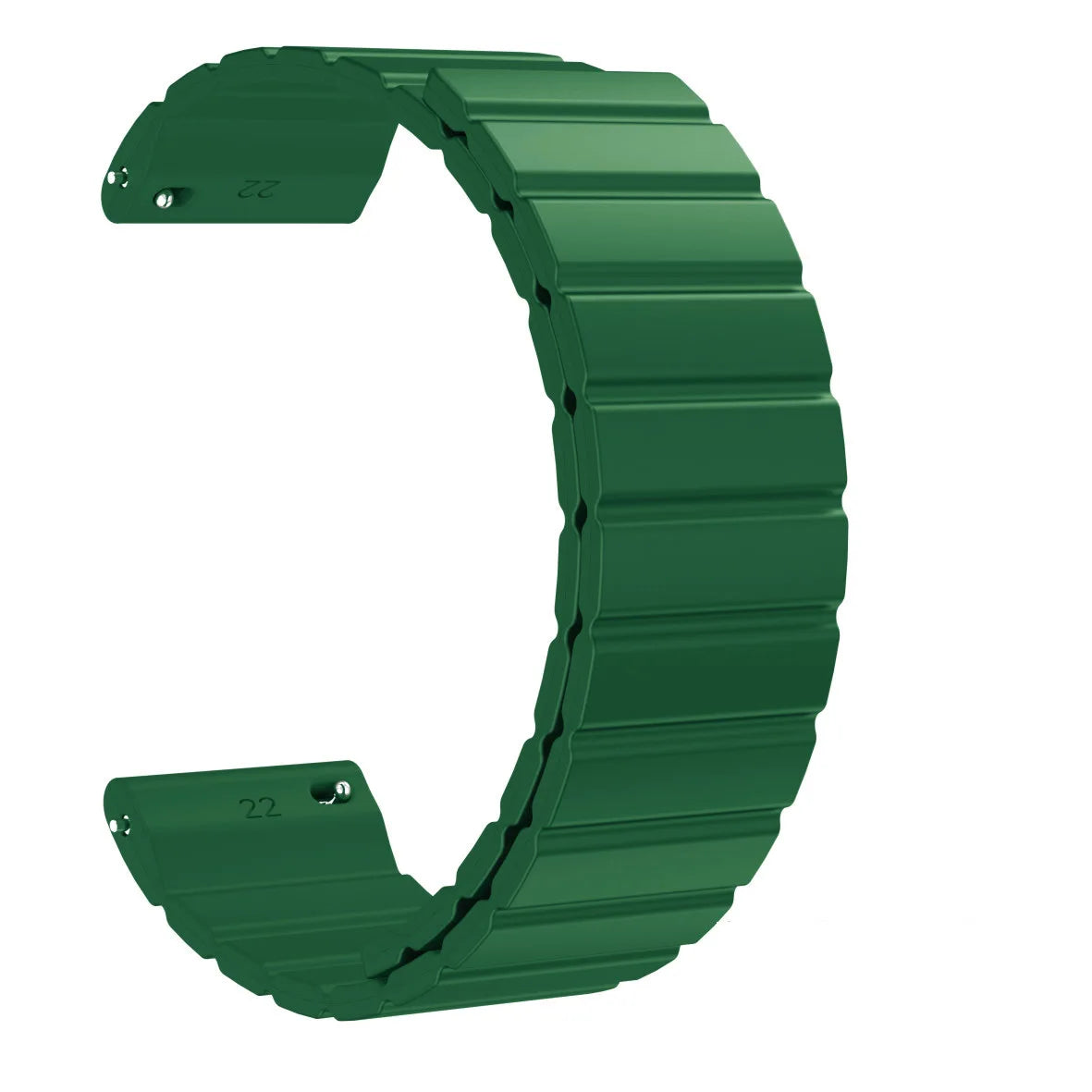 16mm 18mm 20mm 22mm Silicone Magnetic Rubber Watch Strap Band For Smart Sport Watch Connected Bracelet Man Watchband Watchstrap