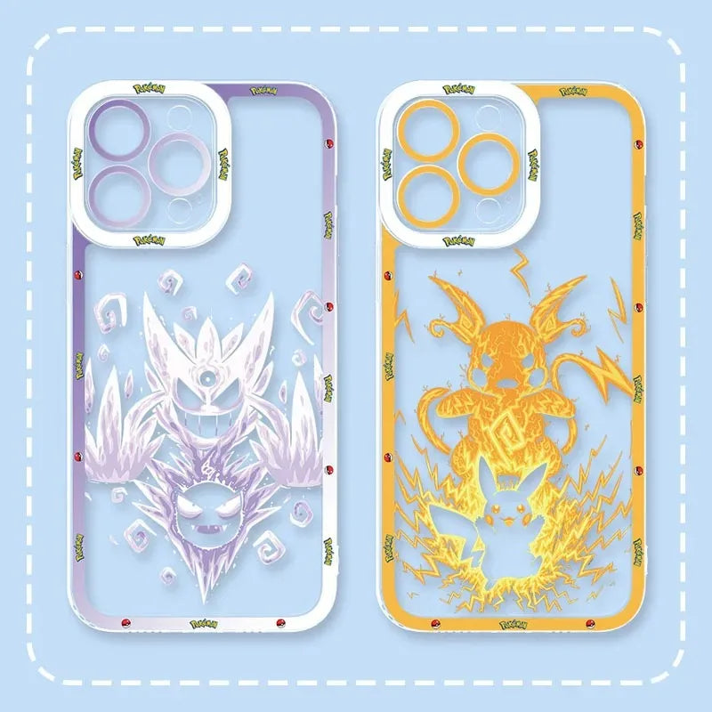 Anime P-Pokemon Soft Silicone Case For Samsung Galaxy S24 S23 S22 Ultra S21 S20 FE Note 20 10 Plus A15 A25 A35 A55 Clear Cover - covers4phones