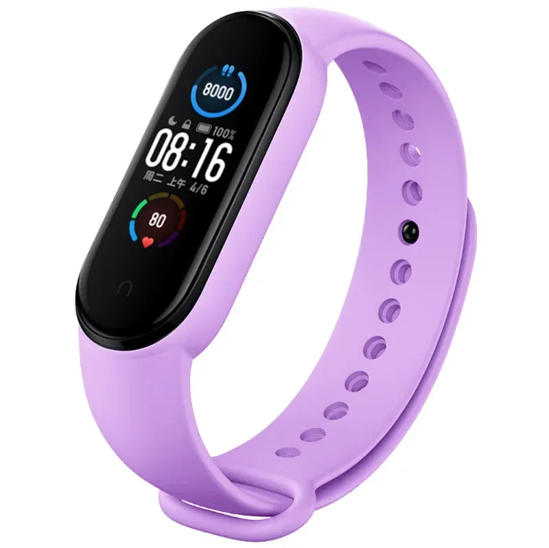 Watch Strap For Xiaomi Mi Band 7 6 5 4 3 Wristband Silicone Bracelet Wrist Straps MiBand 3/4 band5 band6 Smartwatch Accessories - covers4phones