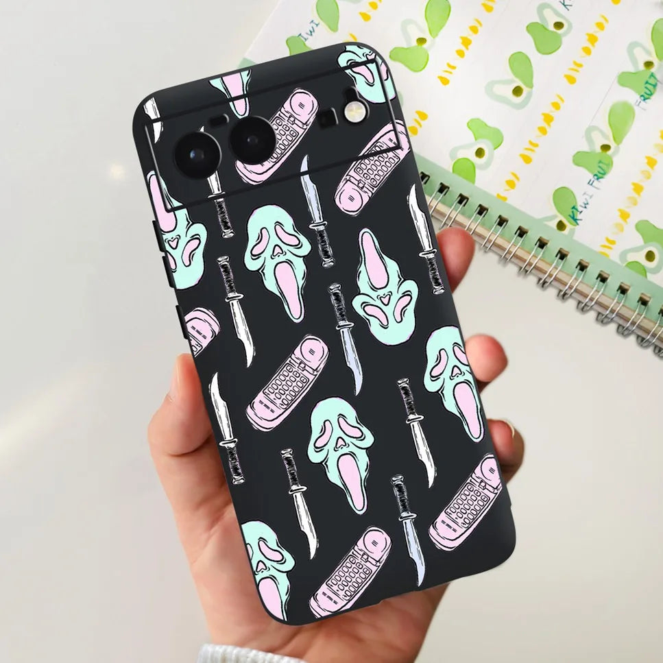 For Cover Google Pixel 6 Case Cute Cat Cartoon Bumper Back Shockproof Soft TPU Case For Google Pixel 6A 6PRO Pixel 6 Phone Cases