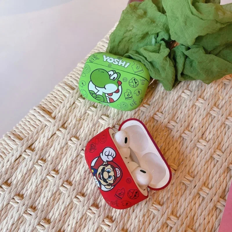 Super Mario Bros Protective Cover for AirPods 3 2 1 Case Yoshi Apple AirPods Pro 2 Decorations IPhone Earphone Accessories Gifts - covers4phones