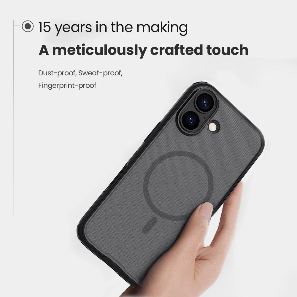 Nillkin for iPhone 17 Pro Max / 17 Air Case Magnetic Frosted Pro Magsafe Matte Full 360 Soft Frame Back Cover For iPhone 17