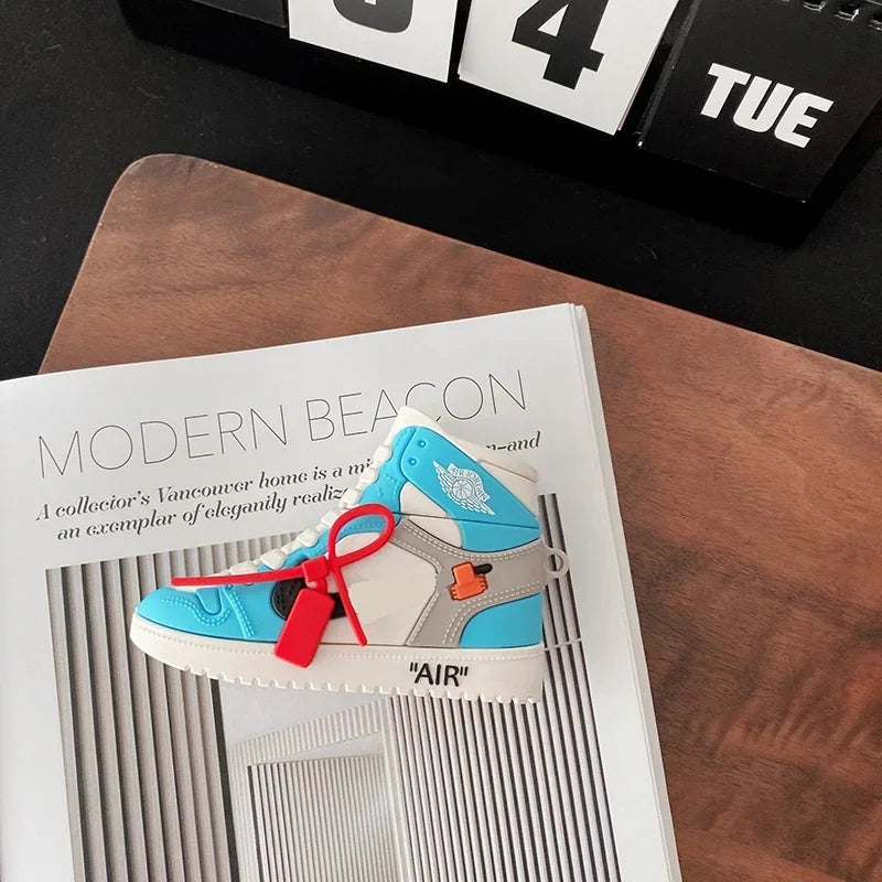 Individual Basketball Sports Shoes Box Bluetooth Headset Cover For Airpods 1 2 3 Pro 2 Headphone Cover Wireless Earphone Box - covers4phones