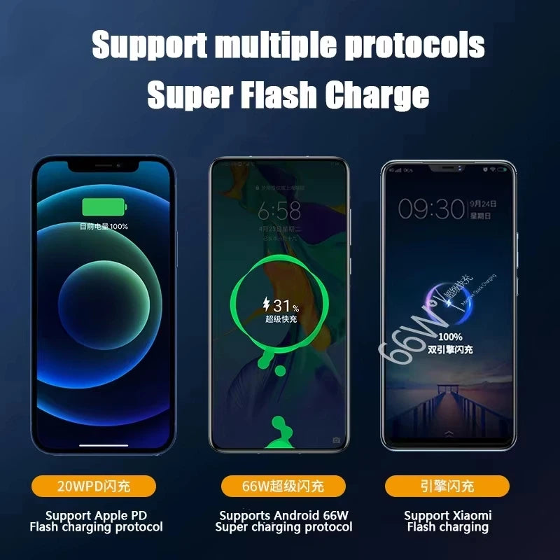 Xiaomi  Power Bank 66W Super Fast Comes With 200000mAh Led Display PD 20W Fast Charge Cable Large Capacity Gift Mobile PowerBank