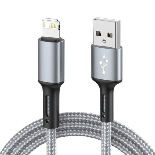 3A USB Cable For iPhone 14 13 12 11 Pro Max X XR 6s 7 8 Plus 2m 3m Lead Mobile Phone Fast Charging Cord Data Charger Wire - covers4phones
