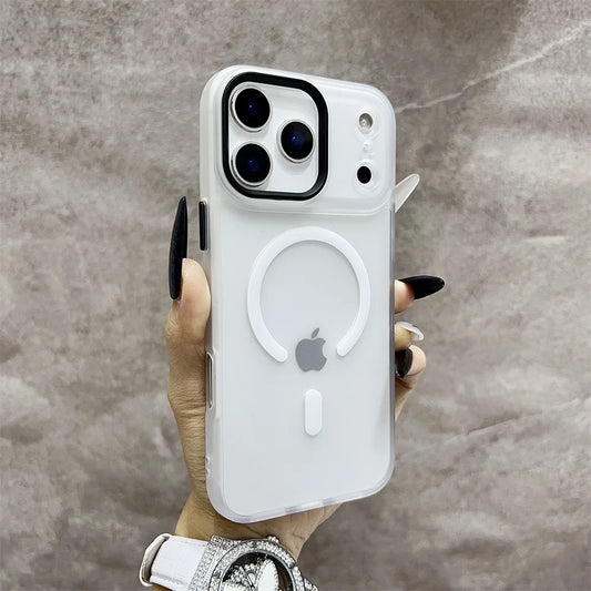 Matte Translucent Frosted Shockproof Magnetic Phone Case For iPhone 17 Air 16 15 14 13 12 17 Pro Max Magsafe Must-Haves Cover