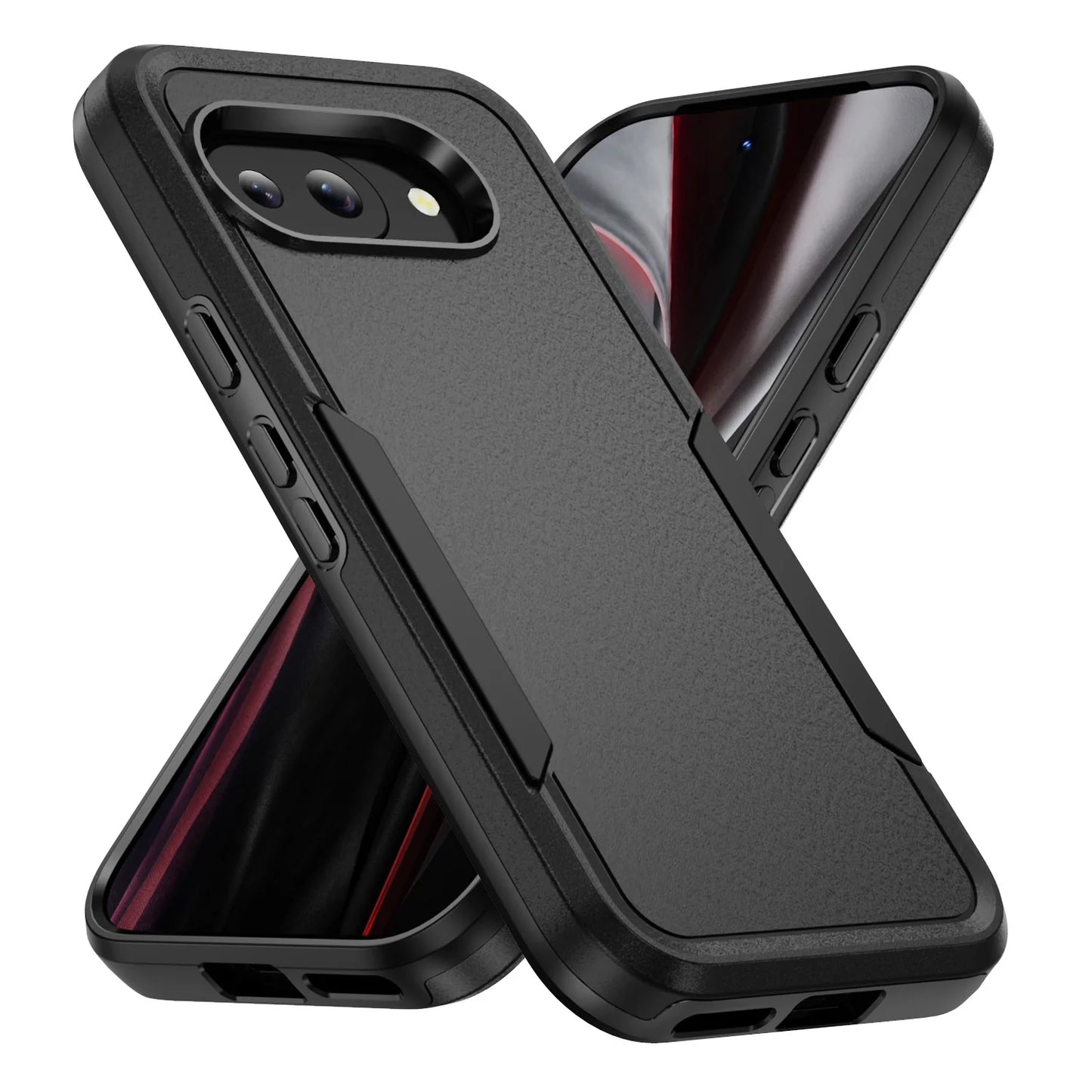 Pixel 9A Protective Phone Case Shockproof Case Dual Layer Hard Cover for Google Pixel 9A With Screen Protector