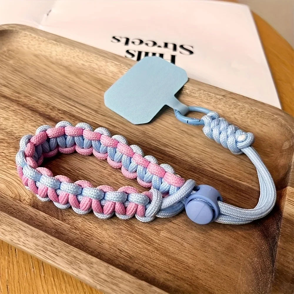 Cute Mobile Phone Lanyard Hanging Decoration Can Be Carried Twist Rope Anti-loss Pendant Fashion Strong Wrist Short Straps Band