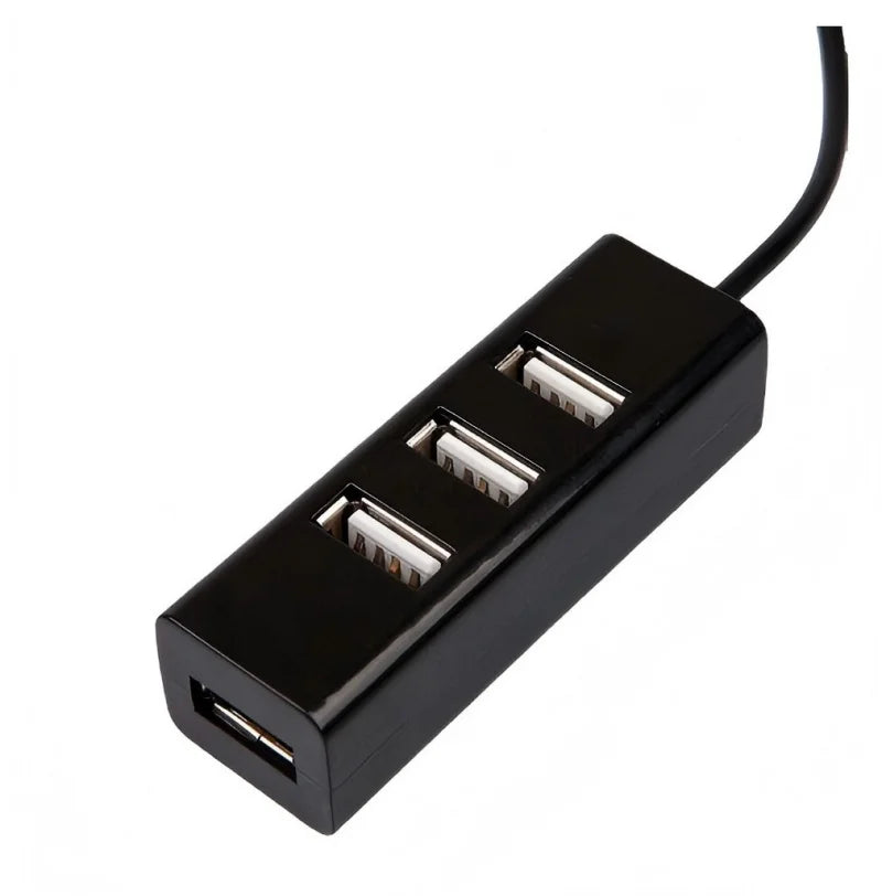 Mini 4-Port USB 2.0 Hub Adapter High-Speed Hub USB Splitter Converter All-in-One Computer Accessory