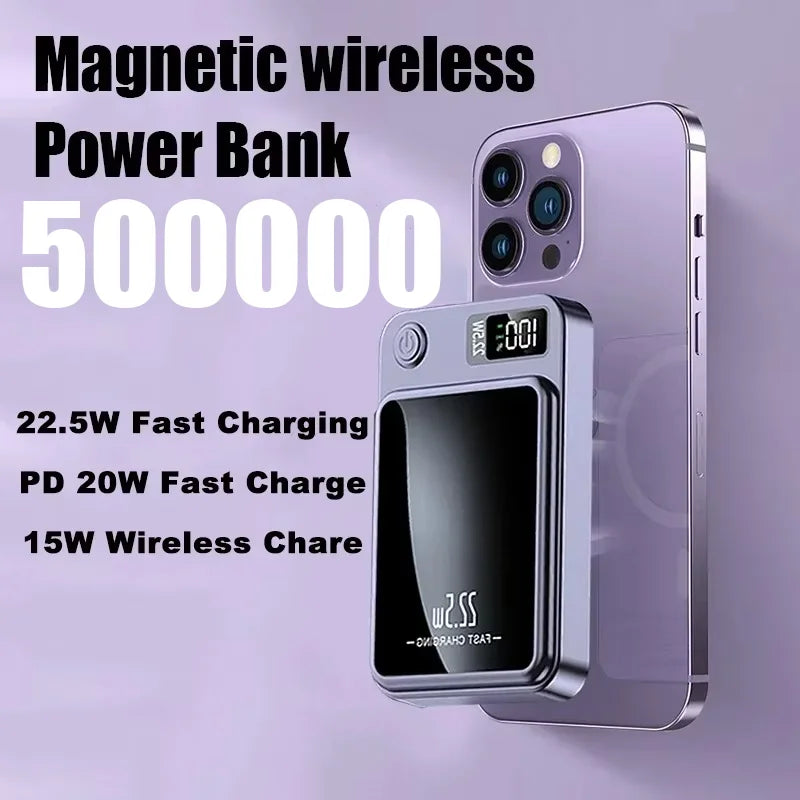 Xiaomi Mijia Magnetic Wireless 100000mAh Power Bank Fast Charger For Magsafe Portable Auxiliary Battery Pack For Iphone Huawei - covers4phones