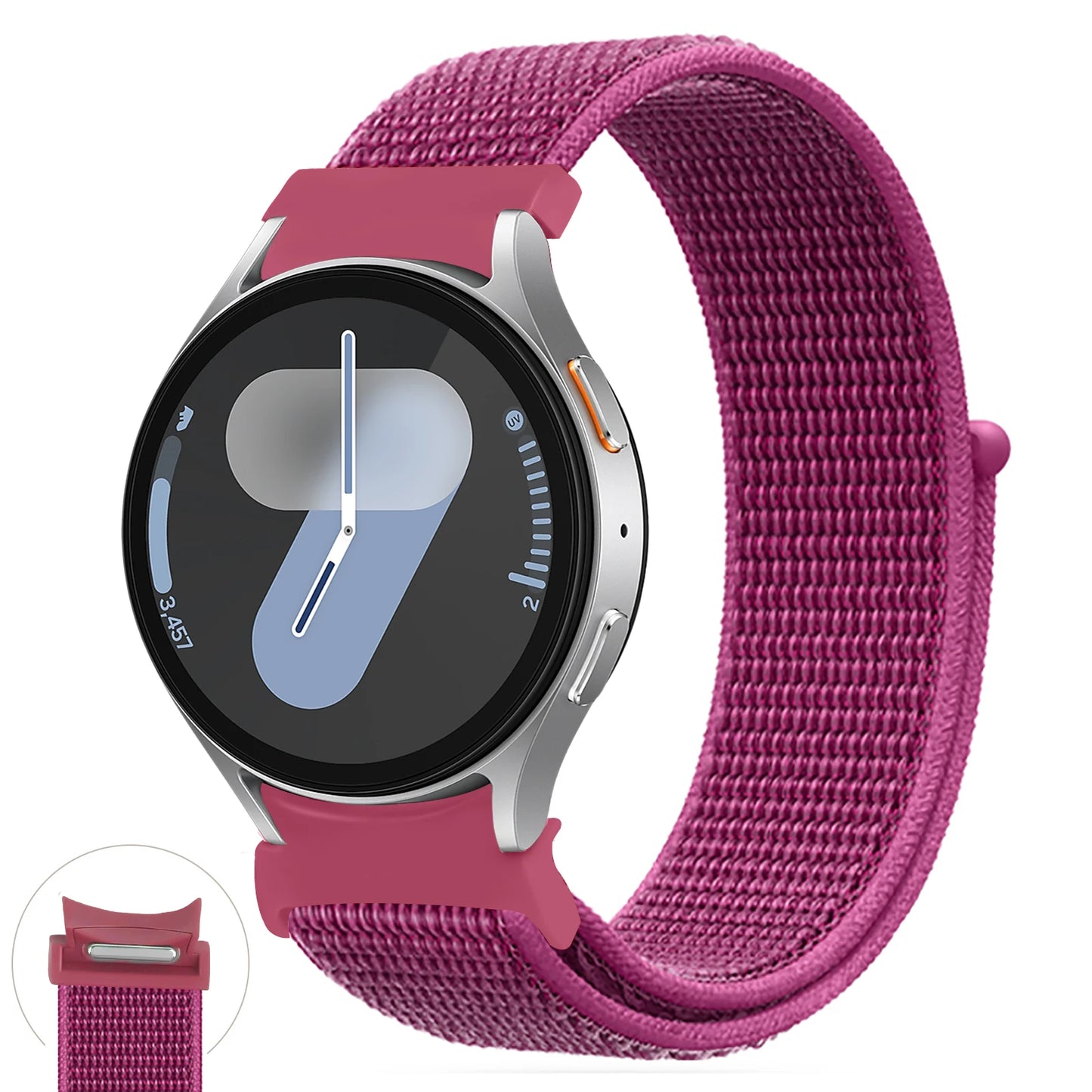 Nylon loop Band For Samsung Galaxy Watch 7 6 5 4 44mm 40mm 5 pro 45mm Sport 20mm bracelet Galaxy Watch6 Classic 47mm 43mm Strap