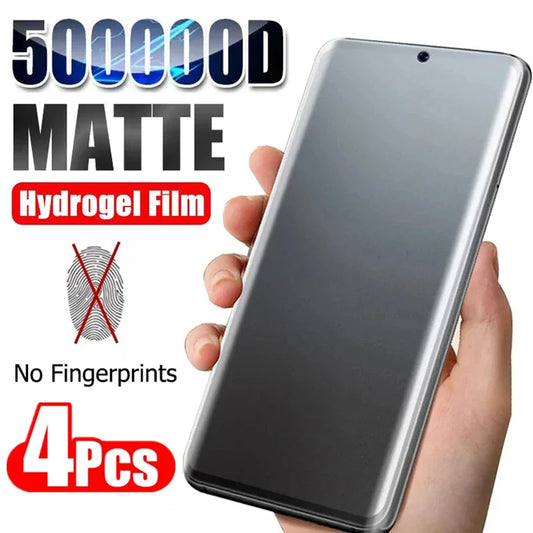 4Pcs Matte Hydrogel Film For Samsung S24 S21 S22 S23 Ultra S20 FE Screen Protector For Galaxy Note 20 Ultra S8 S9 S10 Plus S10E - covers4phones