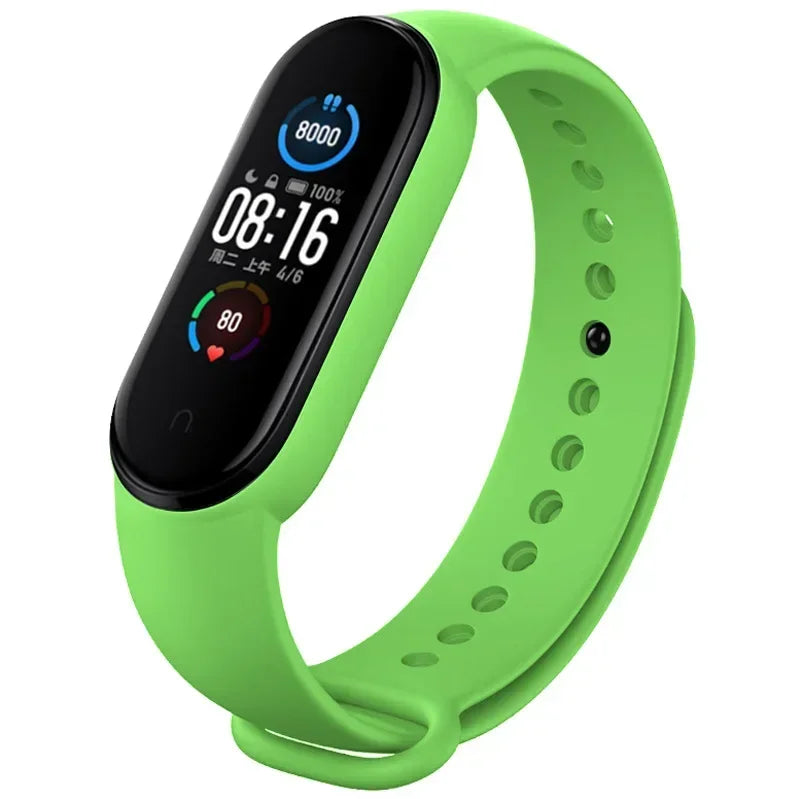 Watch Strap For Xiaomi Mi Band 7 6 5 4 3 Wristband Silicone Bracelet Wrist Straps MiBand 3/4 band5 band6 Smartwatch Accessories - covers4phones