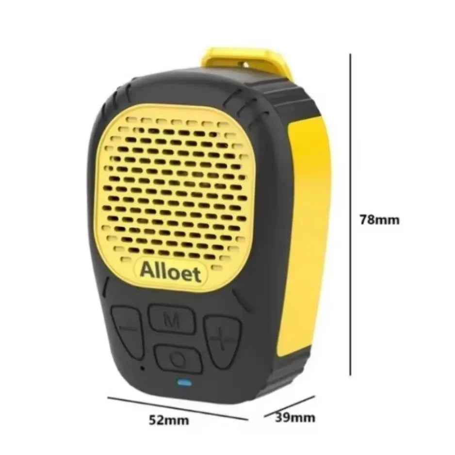 XICKU Wearable Bluetooth Speaker Magnetic Clip-On Wireless Waterproof Portable Sound Strap for Hands-Free Music Calls
