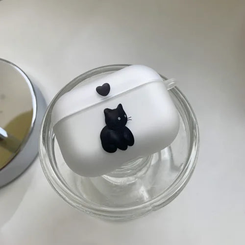 Cute Heart Cat Case for Airpod Pro2 Airpods 2 3 Pro Wireless Headphone Cover for Air Pods 3rd Gen Box Cartoon - covers4phones