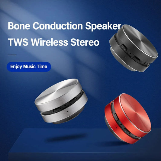 Bone Conduction Bluetooth Speaker Vibration Stereo Audio Digital TWS Wireless Smallest Speakers Dropshipping Mini Portable Metal - covers4phones