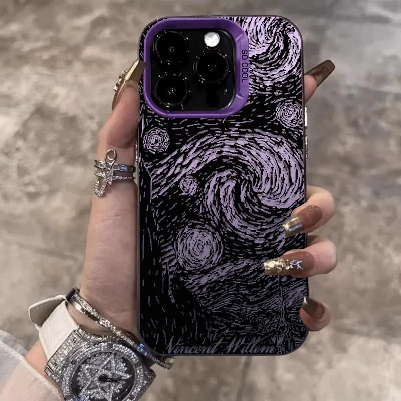 Cry of the Night Phone Cases For IPhone 15 Pro Max 11 12 13 14 Pro Max X XR XSMax 7/8 15 Plus Laser Plated Silicone Bumper Cover - covers4phones