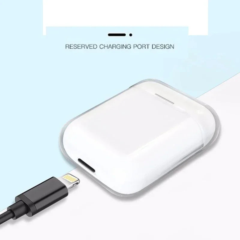 Transparent Cases For AirPods Cases Bluetooth Wireless Earphone Protective Cover For Airpods 2 1 PC Clear Hard Case Shell - covers4phones