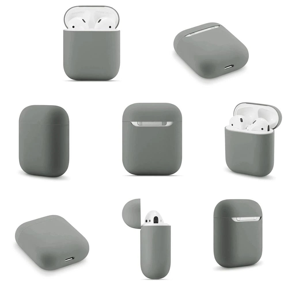 Ultra-thin Silicone Cases For Apple AirPods 2 Generation Wireless Earphone Protective Cover Box For Air Pods 1 Case Accessories - covers4phones