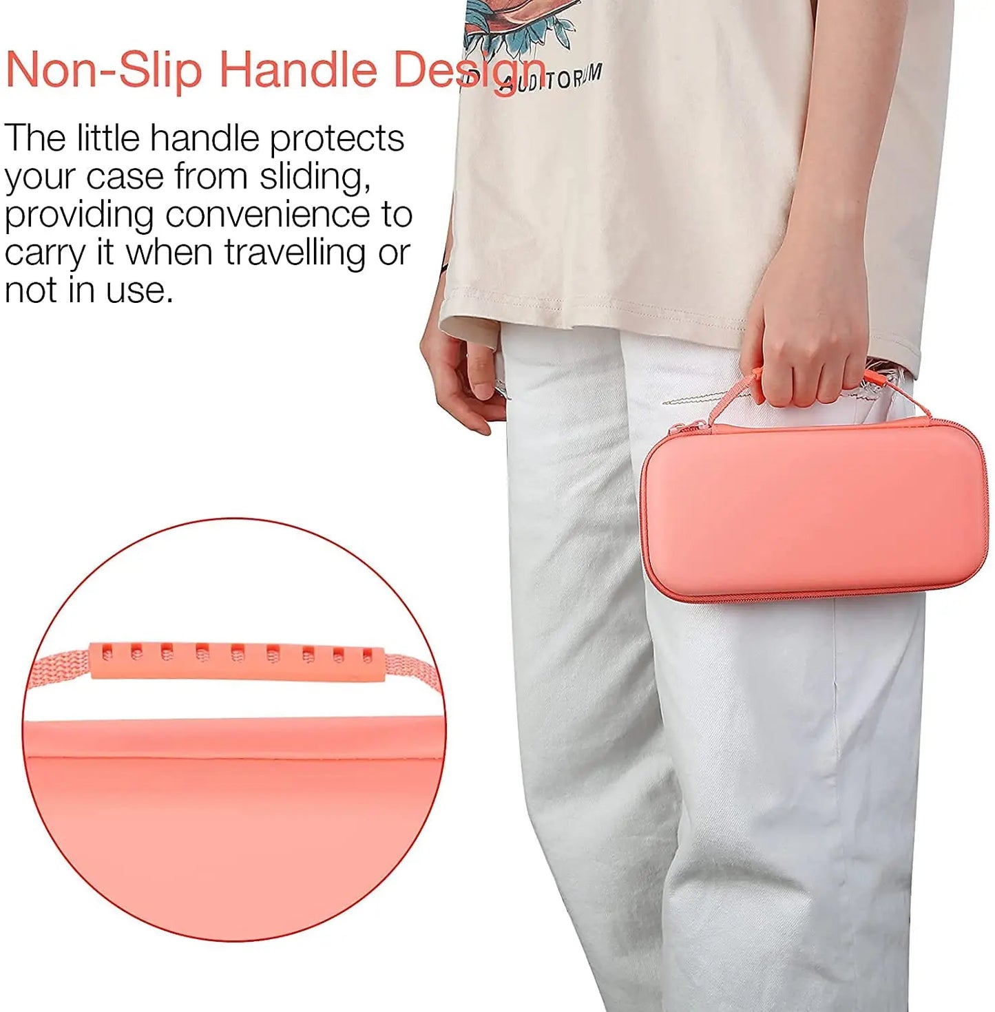 Carrying Case Compatible with Nintendo Switch Lite, Portable Nintendo Switch Lite Bag for Switch Lite with Storage - covers4phones