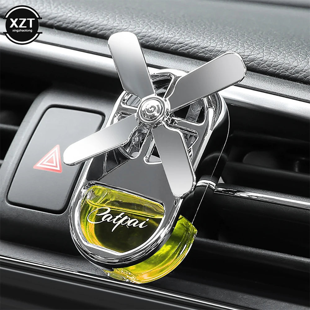 Car Aromatherapy Air Freshener Rotating Propeller Vent Fragrance Aromatherapy Creative Mini Perfume Decoration Accessories