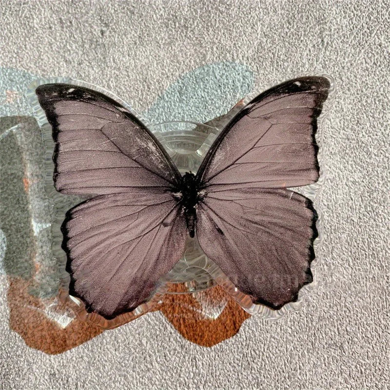 Acrylic Butterfly Phone Stand Socket Holder Grip Trendy mobile phone accessories Applicable For Apple Huawei Xiaomi Samsung case