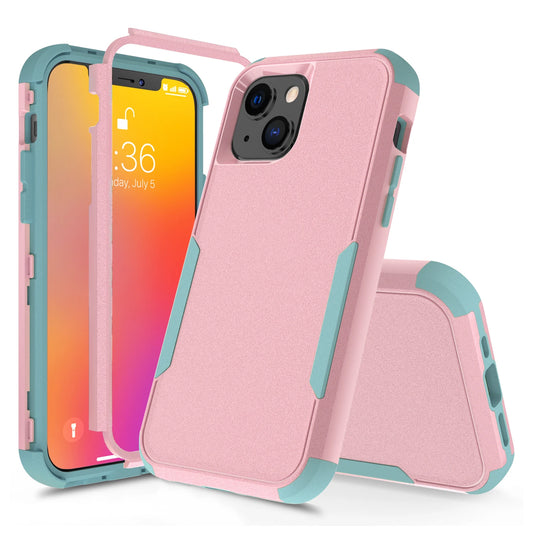 3 Layer Case for iPhone 15 14 13 12 11 Pro Max Mini XR XS Max 8 7 15Plus SE 2020 Luxury Armor Shockproof Soft Bumpers Hard Case - covers4phones