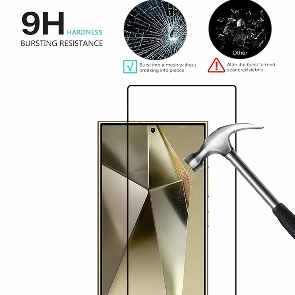 Tempered Glass For Samsung Galaxy S25 S24 Ultra Screen Protector & Camera Film Samsung S24 Ultra Front Glass S25 Plus Film - covers4phones