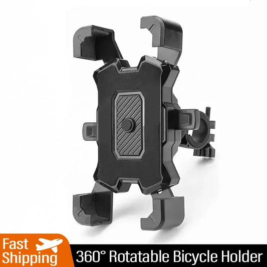 VIKEFON 360° Rotatable Electric Bicycle Phone Holder for iPhone Riding MTB Bike Moto Motorcycle Stand Bracket Non-slip Cycling - covers4phones