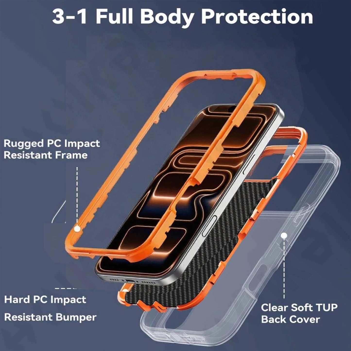 Case For iPhone 17 16 15 14 13 12 11 Pro Max XS Plus Heavy Duty Shockproof Anti-Scratch Rugged Protective with Kickstand Cover