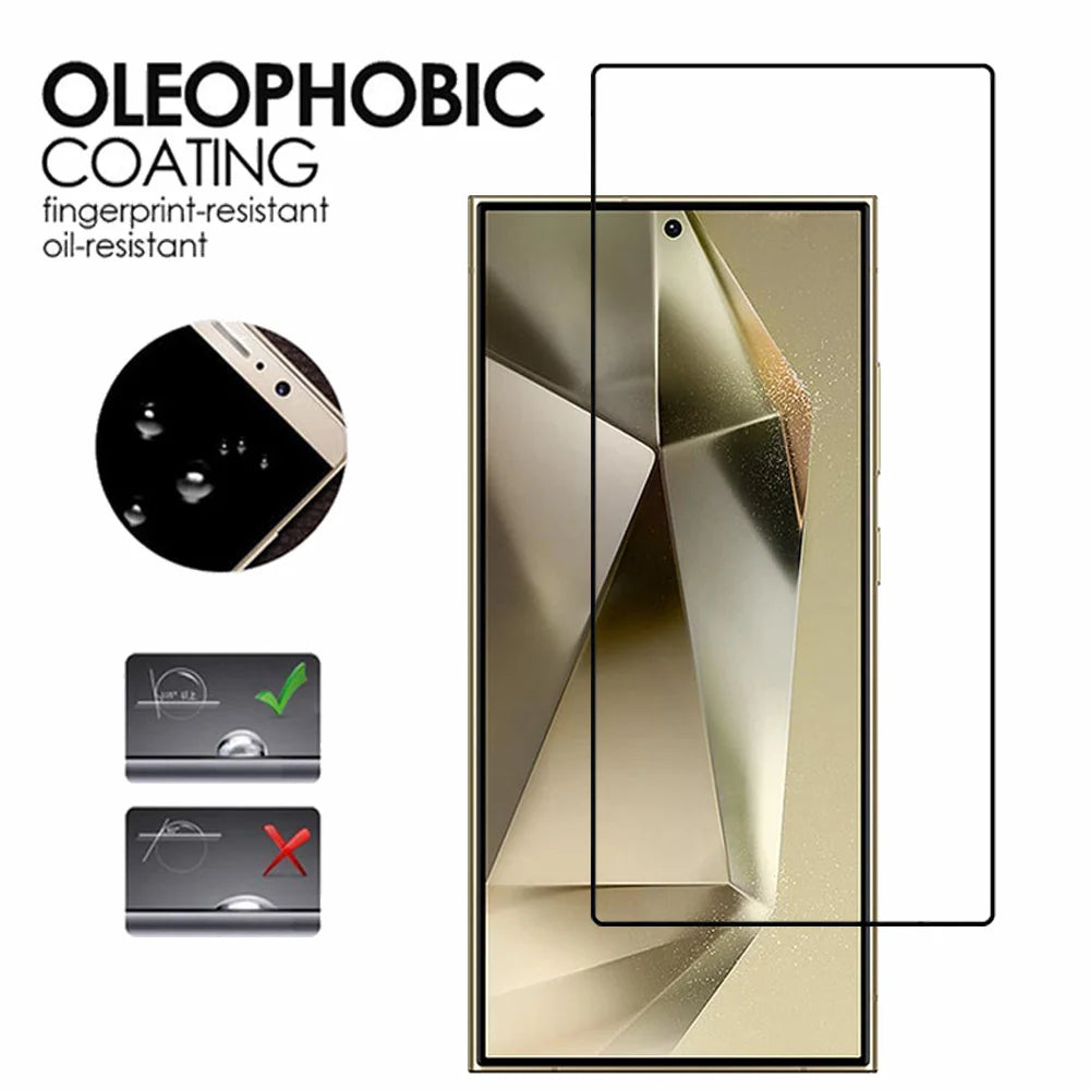 Tempered Glass For Samsung Galaxy S25 S24 Ultra Screen Protector & Camera Film Samsung S24 Ultra Front Glass S25 Plus Film - covers4phones