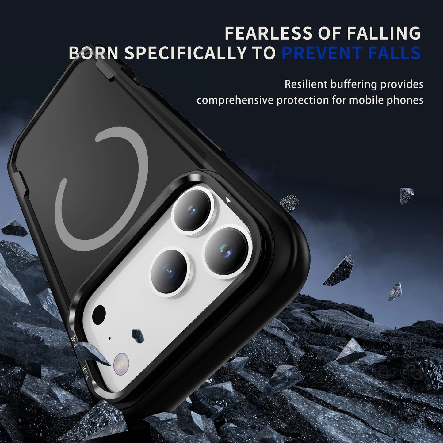 Case For iPhone 17 Pro Max 16 Pro 15 Pro Max 14 13 12 Magsafe Magnetic Camera Protective Full Body Shockproof Protective Covers