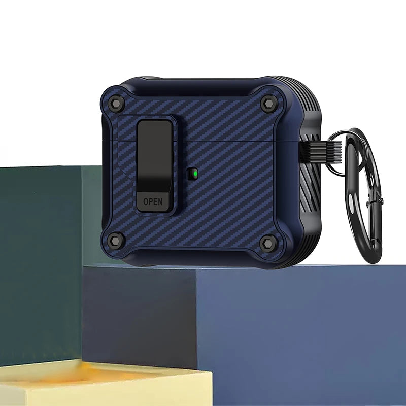 Security Lock Cover for AirPods Pro 2 3 Case for AirPods Pro2 Pro 2nd Gen 2023 Case Shockproof Cover For Airpods 4 4th 3 Fundas - covers4phones