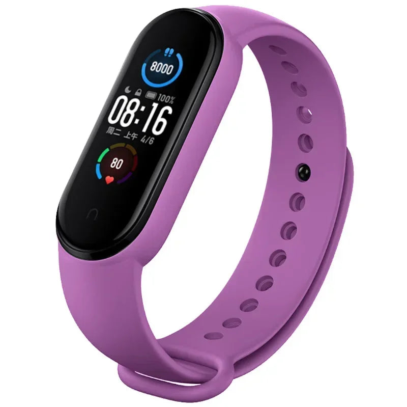 Watch Strap For Xiaomi Mi Band 7 6 5 4 3 Wristband Silicone Bracelet Wrist Straps MiBand 3/4 band5 band6 Smartwatch Accessories - covers4phones