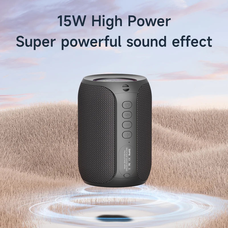 Zealot-S32PRO Powerful Bluetooth Speaker, Bass Wireless, LED Light, Outdoor Speakers, Subwoofer, Waterproof Sound Box Support - covers4phones