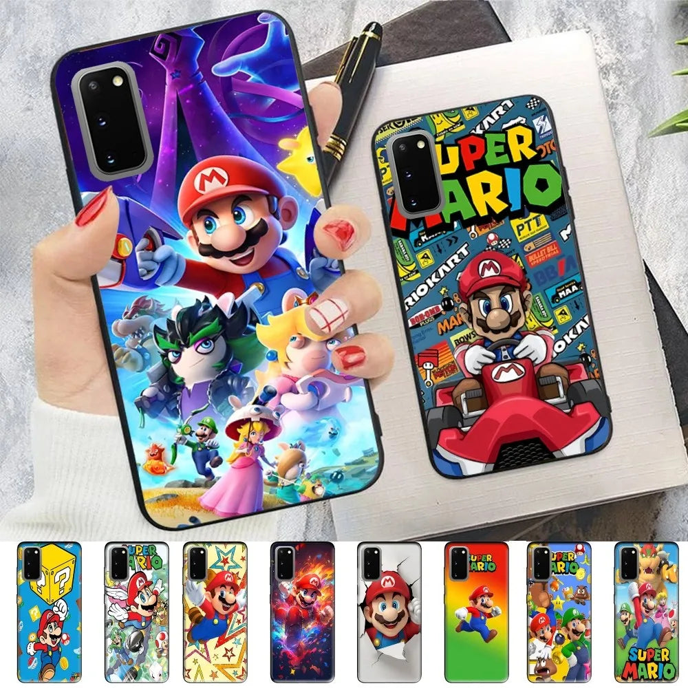 Anime Supers M-Marios Cartoon Phone Case For Samsung S 9 10 20 21 22 23 30 23plus Lite Ultra FE S10lite Fundas - covers4phones