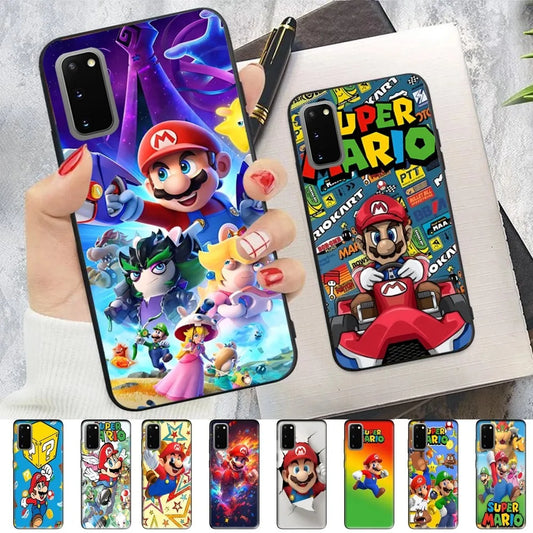 Anime Supers M-Marios Cartoon Phone Case For Samsung S 9 10 20 21 22 23 30 23plus Lite Ultra FE S10lite Fundas - covers4phones