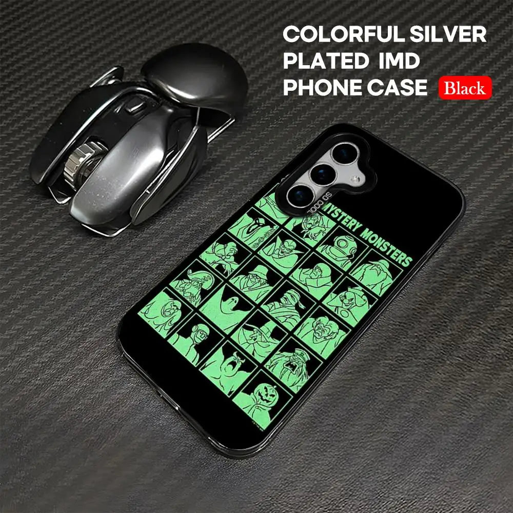 S-Scoobys Cartoon Cute-Dooo Phone Case IMD Colorful Case Silver for Samsung Galaxy S24 S23 S22 S21S20 Plus Ultra - covers4phones