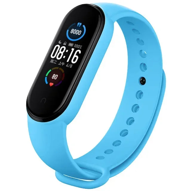 Watch Strap For Xiaomi Mi Band 7 6 5 4 3 Wristband Silicone Bracelet Wrist Straps MiBand 3/4 band5 band6 Smartwatch Accessories - covers4phones