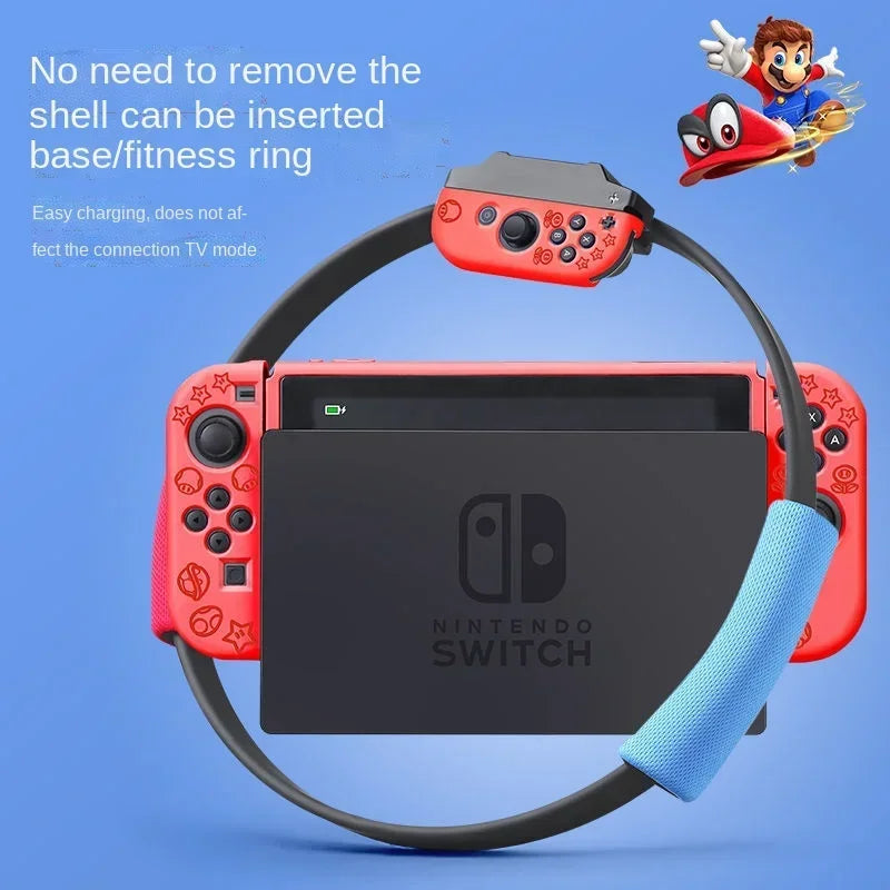 Cartoon Super Mario Protective Cover for Nintendo Switch Soft Case Shell Console Anti-fall Shockproof Anti-fingerprint Case New - covers4phones