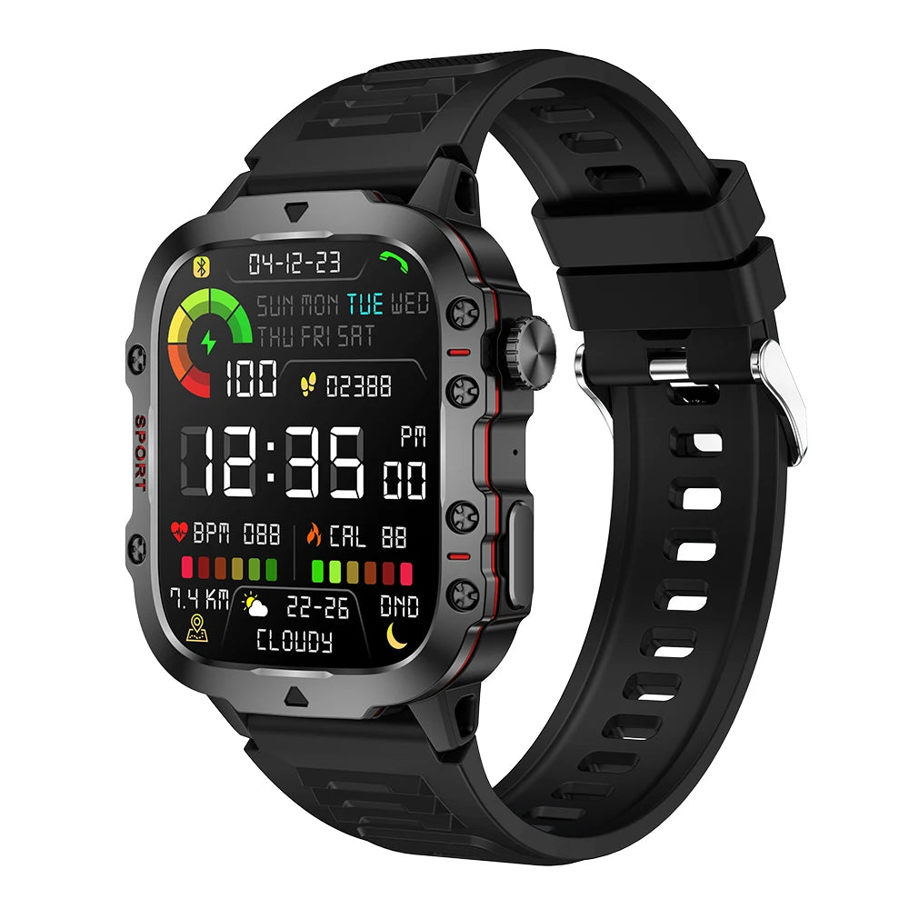 Original Men Smart Watch Bluetooth Call Fitness Clock 3ATM IP68 Swim Waterproof Sports Smartwatch for Women Android 2024 - covers4phones